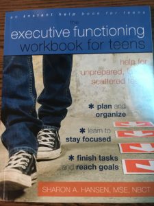 Executive functioning workbook for teens
